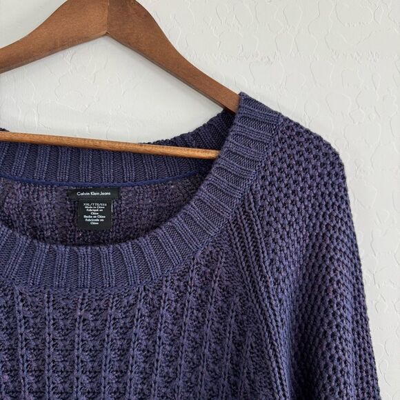 Calvin Klein Jeans Textured Crew Neck Sweater Size XXL - Picture 6 of 9